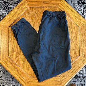 *AG ADRIANO GOLDSCHMIED* Navy Blue Zipper Ankle Cuff Lyocell Jogger Pants Size S